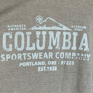 Columbia Thermal Men Waffle Sage Green Long Sleeve Outdoor Hiking Sz 2XL